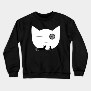 Black & White Catland Crewneck Sweatshirt